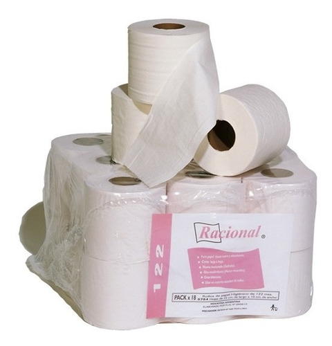 Papel Higiénico Racional Blanco Puro 18 Rollos X 122 M C/u