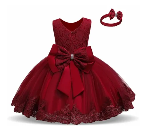 Vestidos con moño atras para niñas new arrivals