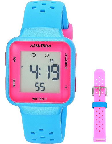 Reloj Pulsera Mujer  Armitron 457123nbpst Azul Neónrosa