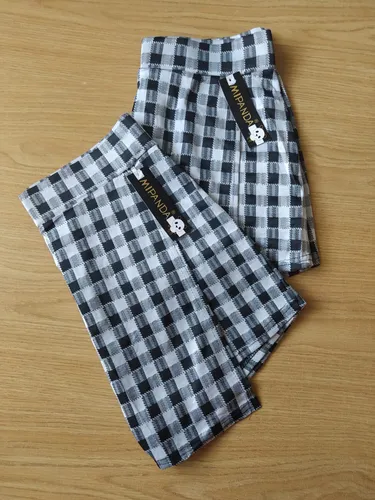 Falda short cuadriculada hotsell
