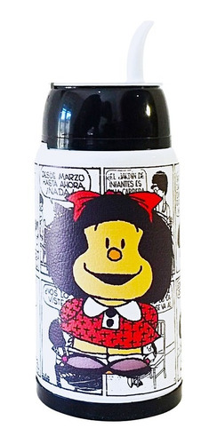 Imagen 1 de 1 de Mate Listo Plastico Automate Autocebante Cuero Termo Mafalda