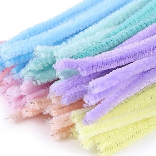Limpiapipas Anvin, 100 Unidades, 7 Colores, Tallos De Chenil
