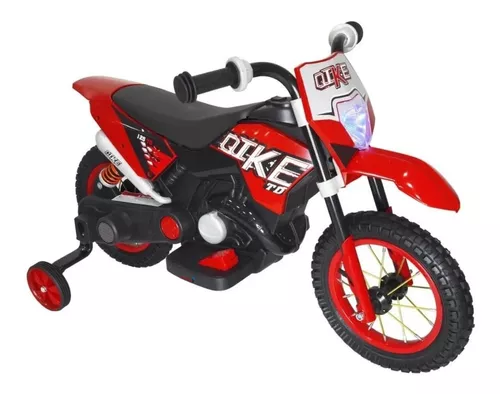 Moto Elétrica Motocross Vermelho