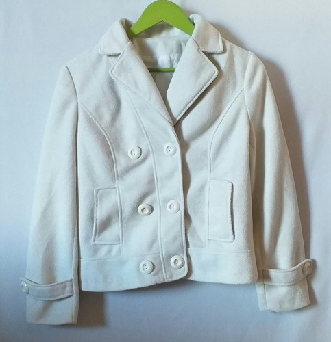 Chaqueta Campera Blanca Talle M Muy Bien, Cataleya 