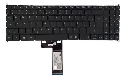 Teclado para Notebook 15 Acer Aspire 5 A515 Color Negro