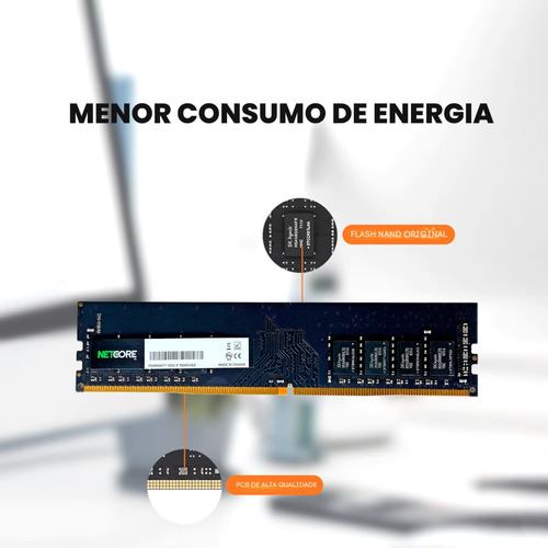 Memória Ram Para Desktop Ddr5 16gb 5200mhz Netcore Cl42
