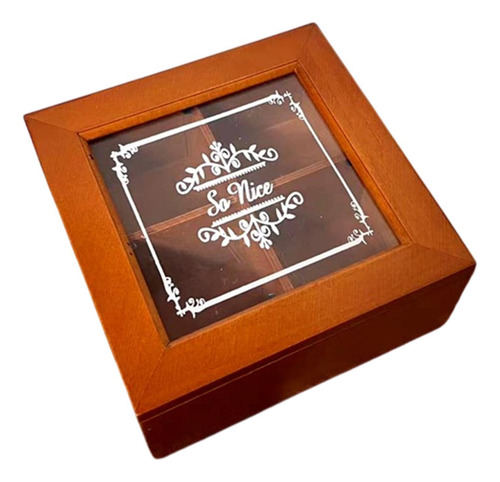 Caja De Almacenamiento De Joyas, Contenedor De Madera,