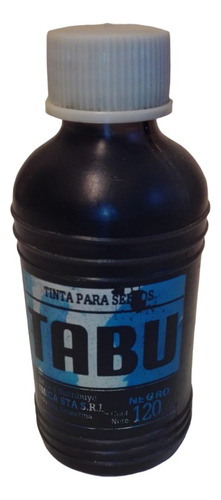 Frasco Antiguo Lleno Tinta Sellos Tabu 120ml Zona Caballito