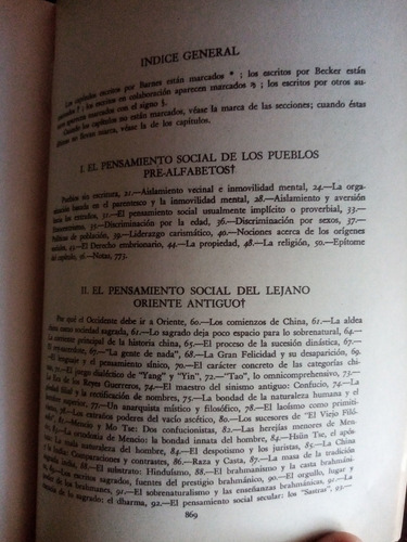 Historia Del Pensamiento Social. Barnes, Becker. Completo 2t