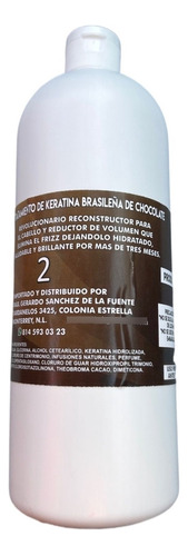 Tratamiento Keratina Brasileña De Chocolate De 1000 Ml Vbf