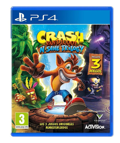 Crash Bandicoot Ps4 Español 3 Juegos - Ent Inmediata Sellado