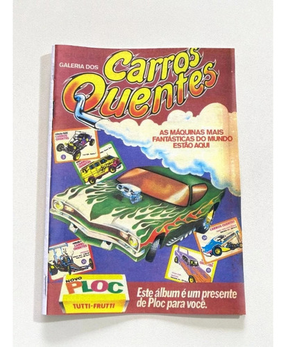 Álbum De Figurinhas Carros Quentes Ploc 1977 Meio Ofício
