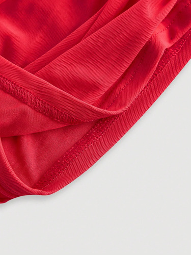 Crop Top Casual Blusa Malla Ondulada Fruncido Strapless