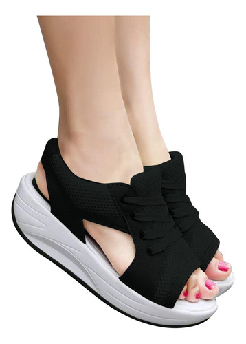 Zapatos De Tacón Transpirables Para Mujer, De Malla, Cómodos