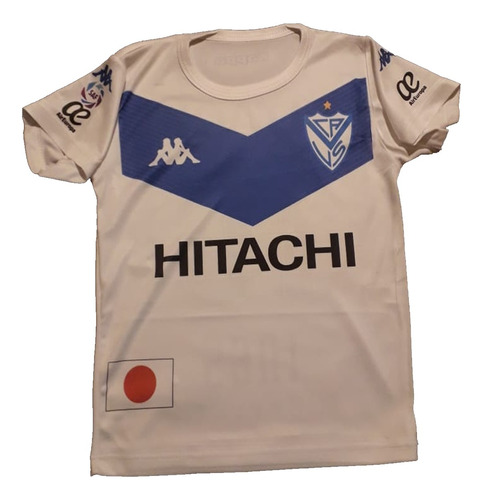 Camiseta De Fútbol Niño Velez Sarfield. Dorsal Personalizado