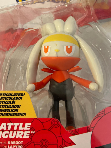 Raboot Pokemon Battle Figure Jazwares 2023 Figura 8cms (Usado)