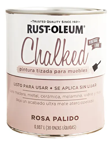 Pintura Rust Oleum Brochable Tizado Rosa Palido 0.887 Lts