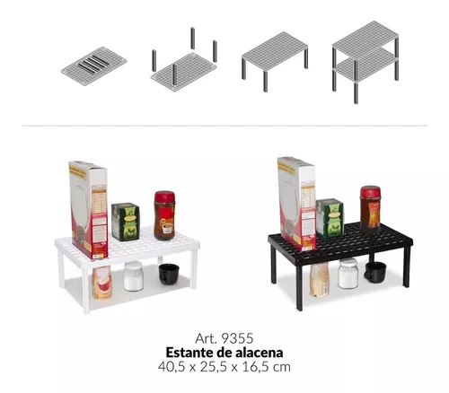 Organizador De Cocina Estante Alacena Bajo Mesada Adaptable