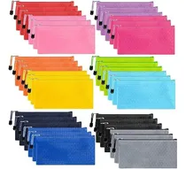Comprar 36 Lapiceras O Cosmetiqueras De Plastico Con Cierre Colores