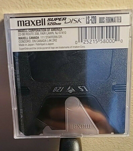 Disquete Maxell Super Disk 120mb Ls-120 Diskette Superdisk