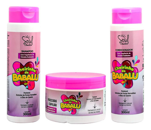  Babalu Kit Capilar Com Shampoo + Condicionador + Mascara