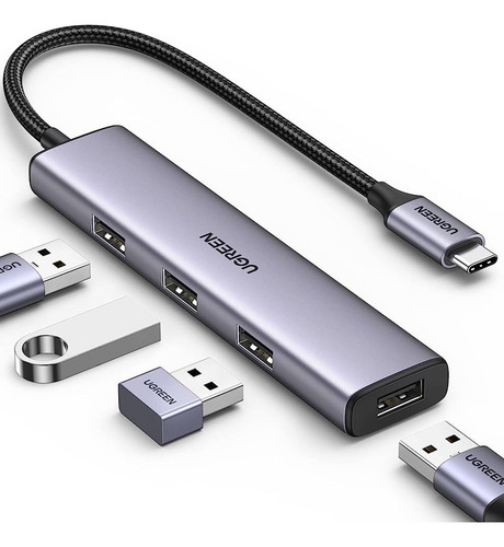 Hub Adaptador 6 En 1 Ugreen Multifuncional Usb C A Sd Tf