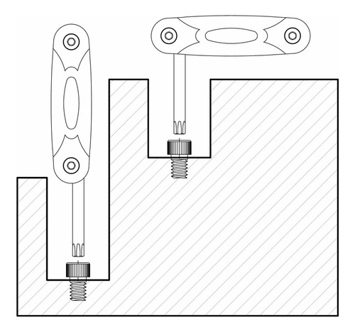 Jogo Chave Torx Canivete 7pcs T10at40 Tramontina Pro