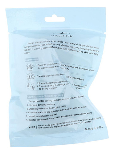 General Juego De 2 Esponjas Limpiadoras Naturales Soft Puff