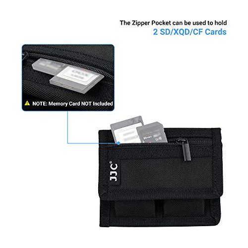 3 Pockets Dslr Bateria And Memory Card Soporte Sd Cf Xqd
