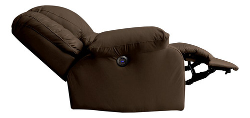 Poltrona Do Papai Massageadora Usb Simon Corano Marrom Fosco