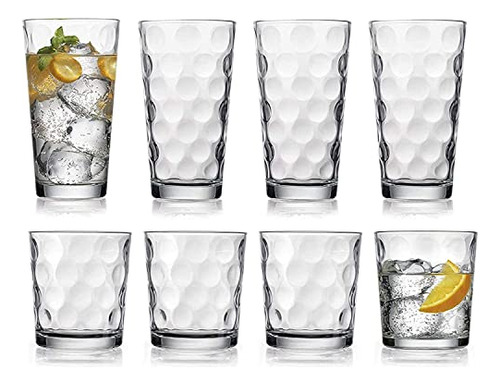 Vasos De Beber Cristal Set De 8 Por Casa Esenciales V6nxy