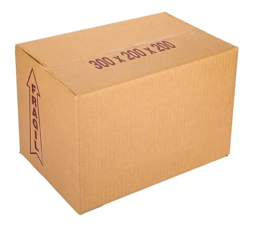 Caja Carton Embalaje 20x20x30 Mudanza Reforzada X 25 Und