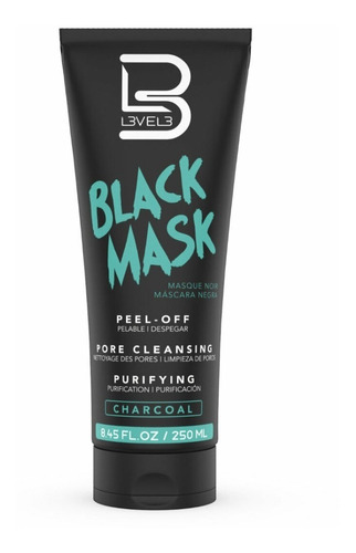 Black Mask Carbon Activado Level3 Barberia Profesional 250ml