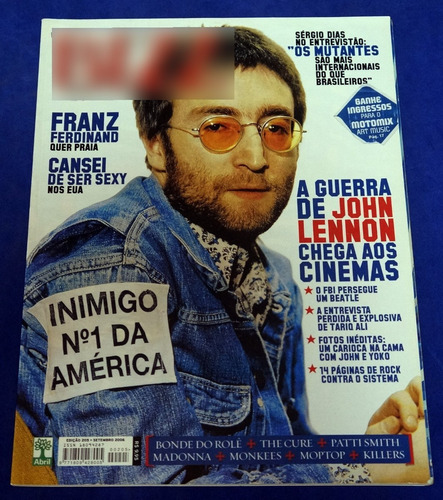 Bizz Nº 205 Revista Setembro 2006 John Lennon (Usado)