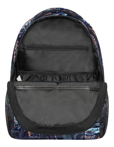 Mochila Infantil Monster Truck Para Mochila Escolar, Color-0