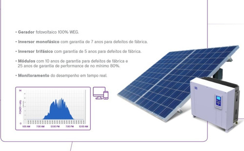 Kit Gerador Energia Solar Com 12 Paineis 345w - 4,14 Kwp Weg