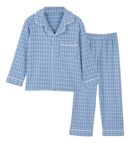 Pack De 2 Pijamas Unisex Niños Cómodos Y Cálidos Manga Larga
