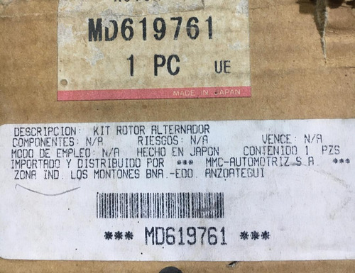 Rotor De Alternador Mitsubishi Panel L-300