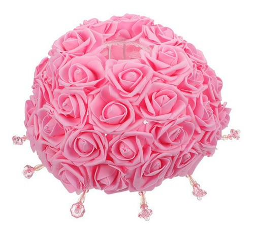 Imagen 2 de 8 de 1 Pantalla De Lámpara Rosa Creativa Exquisita Flor