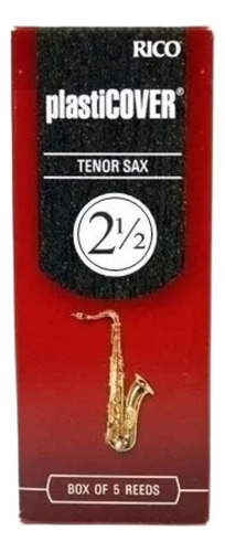 Palheta Saxofone Tenor Ricoplasticover Numero 2,5 Caixa C/ 5