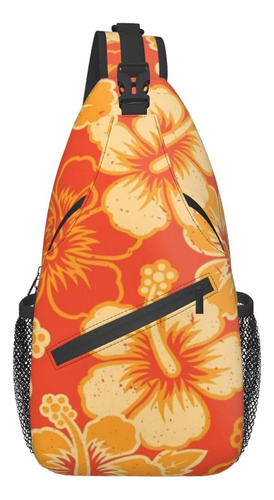 Bolso Bandolera, Mochila Cruzada Con Estampado Hawaiano Nara