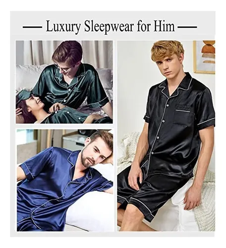 Pijamas en seda para hombre hotsell
