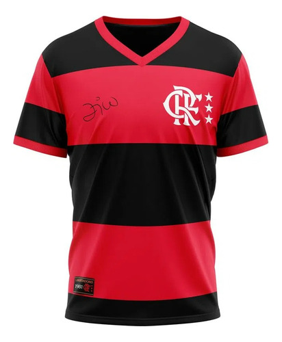 Camiseta Flamengo  Masculina Libertadores 81 Zico Braziline