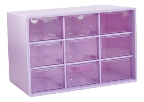 . Mini Cajón Organizador Para Escritorio, Caja De Púrpura