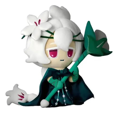 wj. Boneco De Cookie Do Reino Cookie Run Lírio Branco Leite 25cm