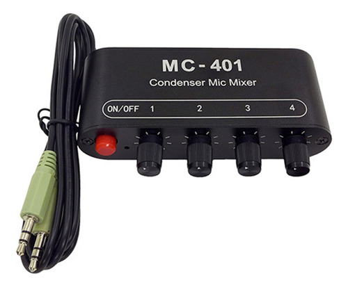 Nuevo Mezclador De Micrófono De Condensador Mini Audio Mixer