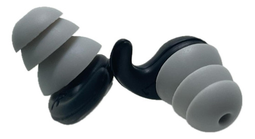 Tampão Auditivo Earplugs Abafador Sonoro Cancelador De Ruido Cor Preto