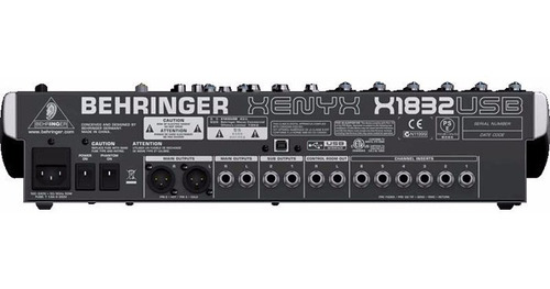 Behringer X1832usb Consola Mezcladora 18 Entradas 3/2 Buses