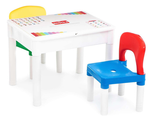 Mesa Infantil 2 En 1 Multifuncional Bloques Y Dibujo En Caja Multicolor (Usado)
