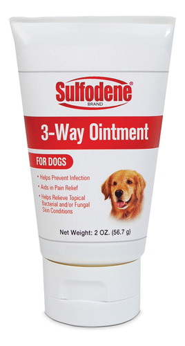 Sulfodene, Pomada De 3 V&iacute;as Para Perros, S, Blanco